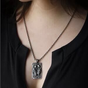 COPY - Couple Punk Skull Design Pendant 20inches Necklace